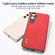 Samsung Galaxy S24+ 5G ABEEL Wood Texture PU Phone Case - Red