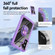 Samsung Galaxy S24+ 5G TPU + PC Lens Protection Phone Case with Ring Holder - Purple