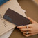 Samsung Galaxy S24+ 5G ABEEL Carbon Fiber Texture Protective Phone Case - Dark Brown