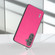 Samsung Galaxy S24+ 5G ABEEL Arashi Texture PU Phone Case - Rose Red