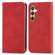 Samsung Galaxy S24+ 5G Retro Skin Feel Magnetic Leather Phone Case - Red