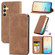 Samsung Galaxy S24+ 5G Retro Skin Feel Magnetic Leather Phone Case - Brown