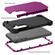 Samsung Galaxy S24+ 5G 3 in 1 Silicone Hybrid PC Shockproof Phone Case - Dark Purple