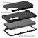 Samsung Galaxy S24+ 5G 3 in 1 Silicone Hybrid PC Shockproof Phone Case - Black