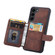 Samsung Galaxy S24+ 5G Skin Feel Dream RFID Anti-theft PU Card Bag Phone Case - Coffee