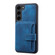 Samsung Galaxy S24+ 5G Skin Feel Dream RFID Anti-theft PU Card Bag Phone Case - Peacock Blue