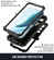 Samsung Galaxy S24+ 5G R-JUST Life Waterproof Dustproof Shockproof Phone Case - Black