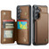 Samsung Galaxy S24+ 5G CaseMe C22 PC+TPU Business Style RFID Anti-theft Leather Phone Case - Brown