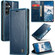 Samsung Galaxy S24+ 5G CaseMe-003 PU + PC Business Style Crazy Horse Texture Leather Phone Case - Blue Green