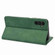 Samsung Galaxy S24+ 5G Skin Feel Splicing Leather Phone Case - Green