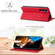 Samsung Galaxy S24+ 5G LC.IMEEKE Strong Magnetism Microfiber Leather Phone Case - Red