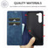 Samsung Galaxy S24+ 5G LC.IMEEKE Strong Magnetism Microfiber Leather Phone Case - Blue