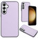 Samsung Galaxy S24+ 5G Leather Texture Full Coverage Phone Case - Purple