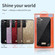 Samsung Galaxy S24+ 5G SULADA Glittery TPU + Handmade Leather Phone Case - Red