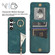 Samsung Galaxy S24+ 5G Retro Ring and Zipper RFID Card Slot Phone Case - Green