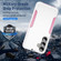 Samsung Galaxy S24+ 5G Pioneer Armor Heavy Duty PC + TPU Phone Case - White+Pink