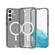 Samsung Galaxy S24+ 5G Terminator Style Glitter Powder MagSafe Magnetic Phone Case - Black