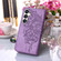 Samsung Galaxy S24+ 5G Embossed Butterfly Leather Phone Case - Purple