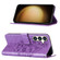 Samsung Galaxy S24+ 5G Embossed Butterfly Leather Phone Case - Purple