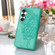 Samsung Galaxy S24+ 5G Embossed Butterfly Leather Phone Case - Green
