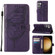 Samsung Galaxy S24+ 5G Embossed Butterfly Leather Phone Case - Dark Purple