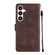 Samsung Galaxy S24+ 5G Skin-feel Embossed Leather Phone Case - Brown