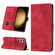 Samsung Galaxy S24+ 5G Skin-feel Embossed Leather Phone Case - Red