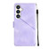 Samsung Galaxy S24+ 5G Skin-feel Embossed Leather Phone Case - Light Purple