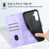 Samsung Galaxy S24+ 5G Skin-feel Embossed Leather Phone Case - Light Purple