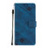 Samsung Galaxy S24+ 5G Skin-feel Embossed Leather Phone Case - Blue