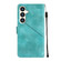 Samsung Galaxy S24+ 5G Skin-feel Embossed Leather Phone Case - Green