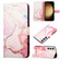 Samsung Galaxy S24+ 5G PT003 Marble Pattern Flip Leather Phone Case - Rose Gold