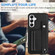 Samsung Galaxy S24+ 5G Shockproof Leather Phone Case with Wrist Strap - Black