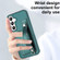 Samsung Galaxy S24+ 5G Shockproof Leather Phone Case with Wrist Strap - Green