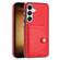 Samsung Galaxy S24+ 5G Shockproof Leather Phone Case with Card Holder - Red