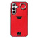 Samsung Galaxy S24+ 5G Calf Texture Card Slot Ring Holder Phone Case - Red