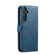 Samsung Galaxy S24+ 5G DG.MING Crazy Horse Texture Detachable Magnetic Leather Case - Blue