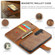 Samsung Galaxy S24+ 5G DG.MING Crazy Horse Texture Detachable Magnetic Leather Case - Brown