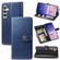 Samsung Galaxy S24+ 5G Retro Solid Color Buckle Leather Phone Case - Blue