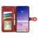 Samsung Galaxy S24+ 5G Retro Solid Color Buckle Leather Phone Case - Red