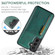 Samsung Galaxy S24+ 5G DG.MING M5 Series Zip RFID Multi Card Detachable Leather Phone Case - Green