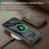 Samsung Galaxy S24+ 5G DG.MING M5 Series Zip RFID Multi Card Detachable Leather Phone Case - Coffee