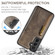 Samsung Galaxy S24+ 5G DG.MING M5 Series Zip RFID Multi Card Detachable Leather Phone Case - Coffee