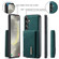 Samsung Galaxy S24+ 5G DG.MING M2 Series 3-Fold Multi Card Bag + Magnetic Phone Case - Green