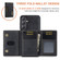 Samsung Galaxy S24+ 5G DG.MING M2 Series 3-Fold Multi Card Bag + Magnetic Phone Case - Black