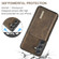 Samsung Galaxy S24+ 5G DG.MING M2 Series 3-Fold Multi Card Bag + Magnetic Phone Case - Coffee