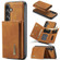 Samsung Galaxy S24+ 5G DG.MING M1 Series 3-Fold Multi Card Wallet + Magnetic Phone Case - Brown