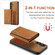Samsung Galaxy S24+ 5G DG.MING M1 Series 3-Fold Multi Card Wallet + Magnetic Phone Case - Brown