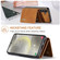 Samsung Galaxy S24+ 5G DG.MING M1 Series 3-Fold Multi Card Wallet + Magnetic Phone Case - Brown