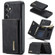 Samsung Galaxy S24+ 5G DG.MING M1 Series 3-Fold Multi Card Wallet + Magnetic Phone Case - Black